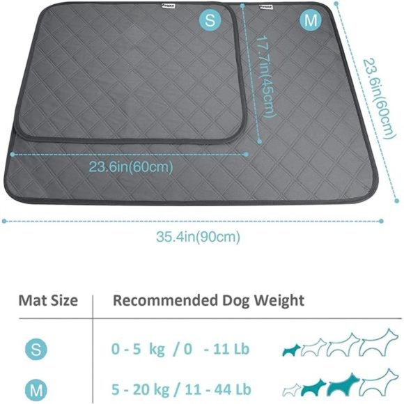 2 Pack Reusable Puppy Pee Pad, Highly Absorbent Senior Dogs Incontinence Bed Pad - Picture 6 of 6